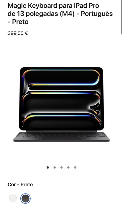 Vendo Apple iPad Pro 13" (2024) M4, Wi-Fi  + teclado + caneta