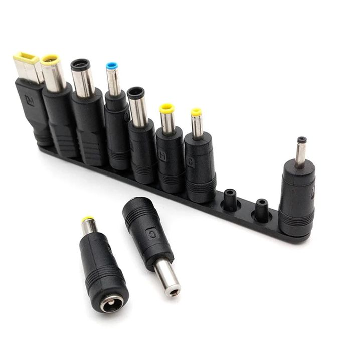 Набір перехідників (8 шт.) для кабелів живлення