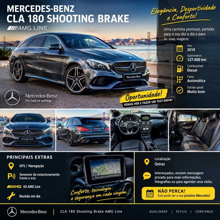Mercedes CLA 180 Chooting Break AMG line