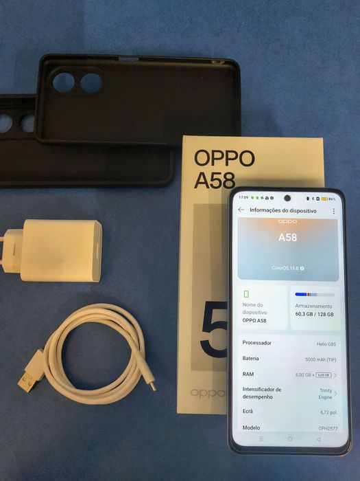 Oppo A58 com 6/128gb (Garantia ate finais 2027)