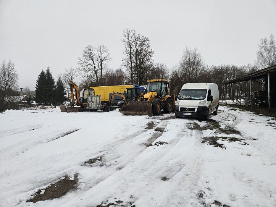 Przyłącza wod-can usługi koparko-ladowarka,minikoparka 2t , koparka 8t