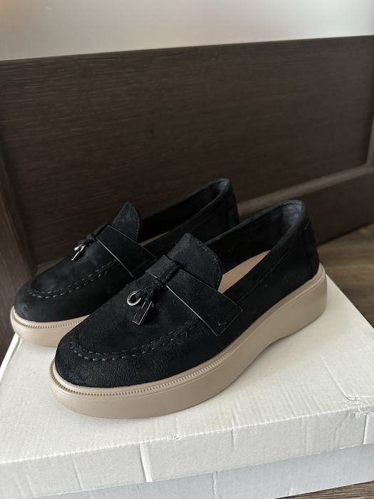 Лофери замшеві чорні