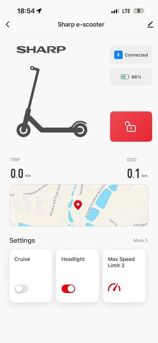 Електросамокат Sharp e-scooter