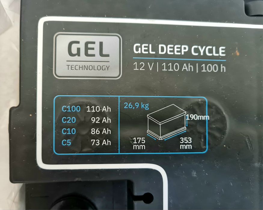 Гель аккумулятор 110 a/h