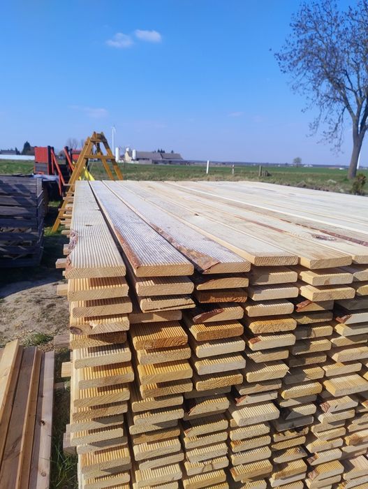 Deska Tarasowa Ryflowana Gładka 19x96 240cm