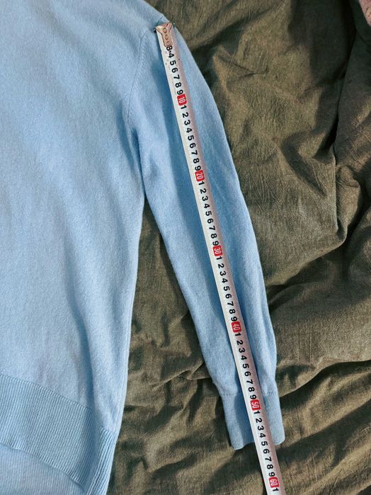 Гольф Massimo Dutti блакитний кашемір вовна водолазка