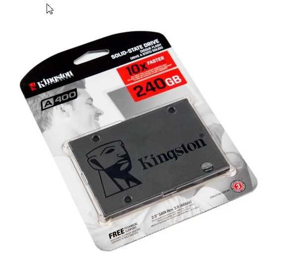 SSD диск Kingston SSDNow A400 240GB 2.5" SATAIII 3D TLC