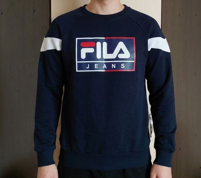 Чоловічий світшот / реглан FILA Jeans (темно-синій) — розмір 44