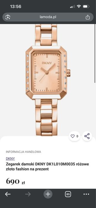 Nowy zegarek damski DKNY