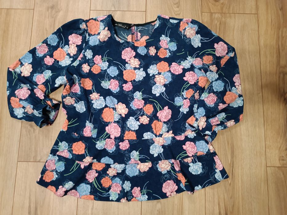 Bluzeczka Miko 3/4 rękawy damska stan idealny XL rozmiar 42