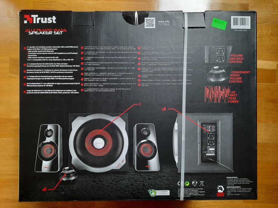 Głośniki Trust 2,1 GTX 38 Ultimate Bass Speaker Set