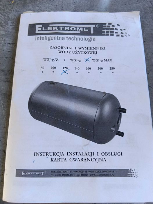 Bojler elektromet 120l