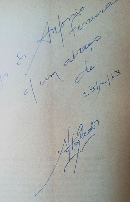 Alves Redol Livro Assinado pelo Autor Ano 1963 Raro