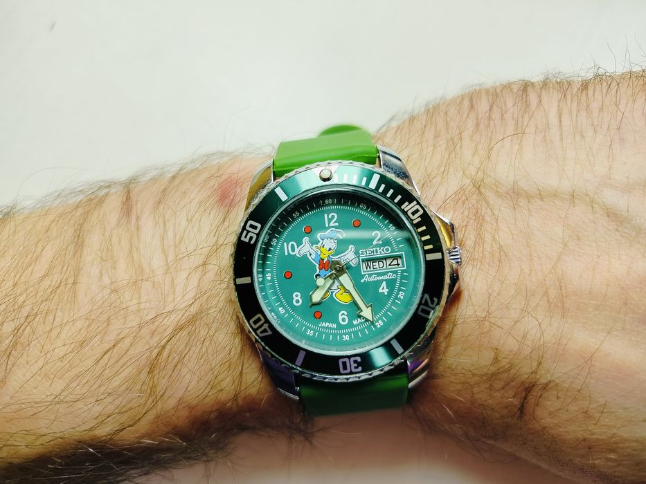 Zegarek Seiko automatic Donald Duck Kaczor Donald Disney