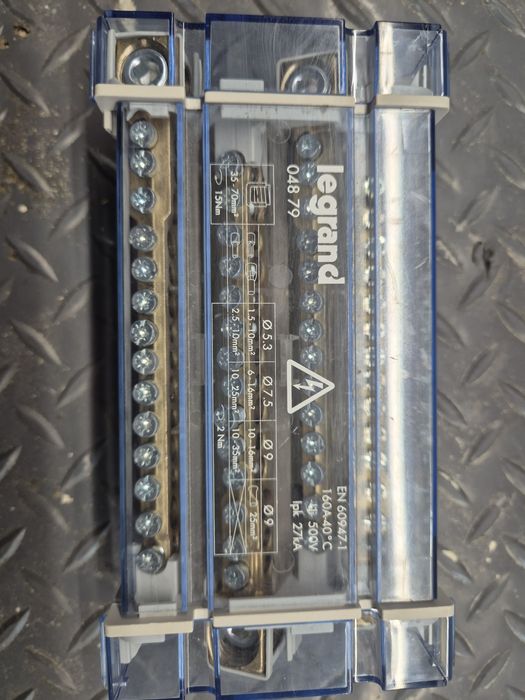 Barramento trifasico legrand 160A