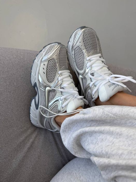 Кросівки Кроссовки NIKE ZOOM V5 RNR Silver White Серебрянный Белый Срібний Білий Кросовки демісезон