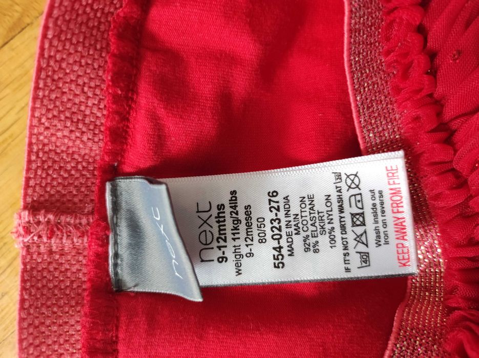 next spódniczka tutu z legginsami święta  80