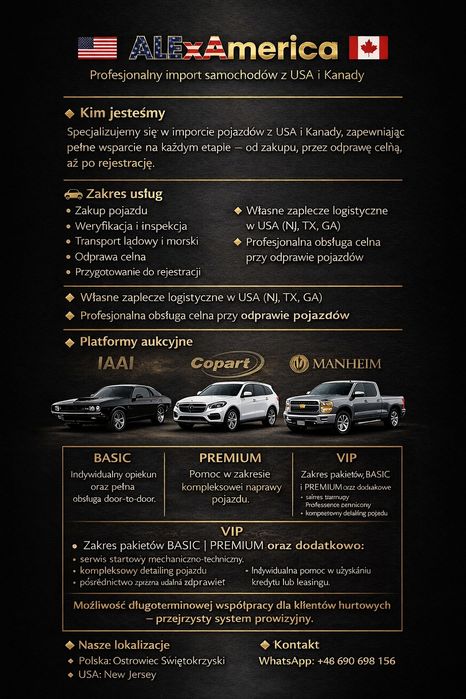 AlexAmerica Import Aut z USA i Kanady