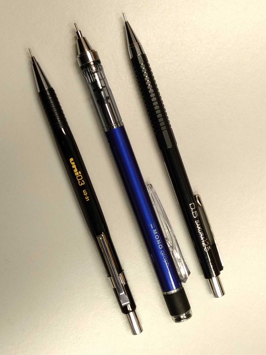 Lapiseiras Rotring, Staedtler, Tombow, Penac, Sakura e Mitsubishi-UNI