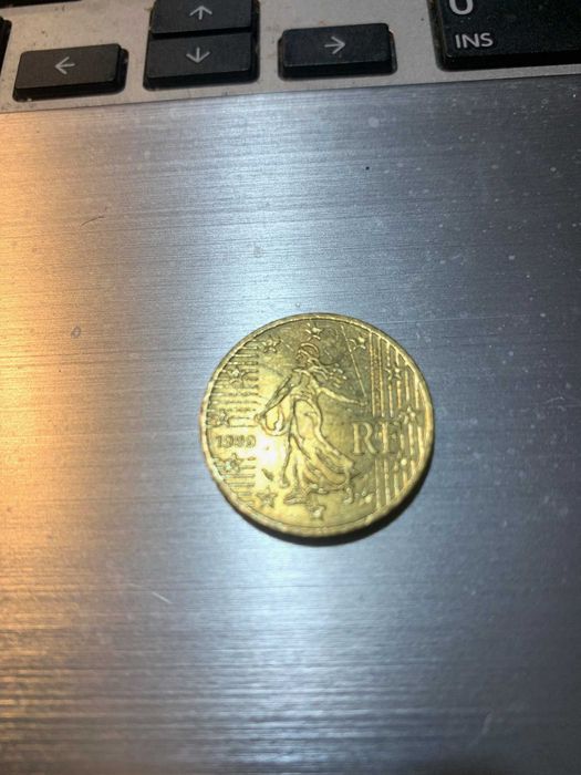 Moeda de 50 cêntimos, francesa , rara e valiosa de 1999