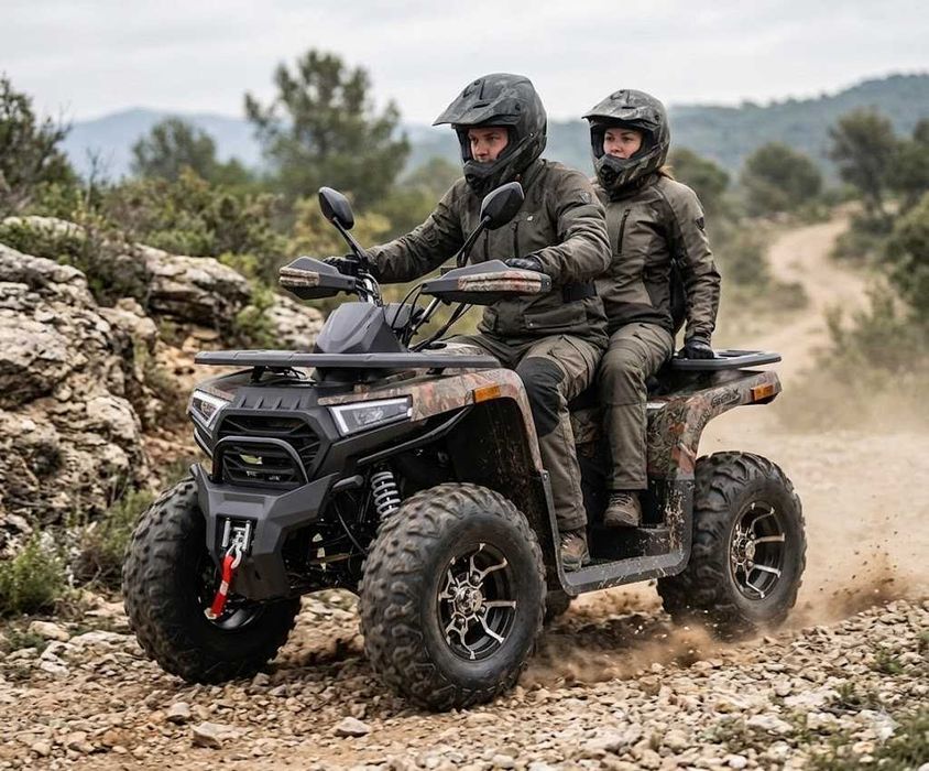 Квадроцикл SharX 250 Желтый | Титановые диски | Лебедка | Shark