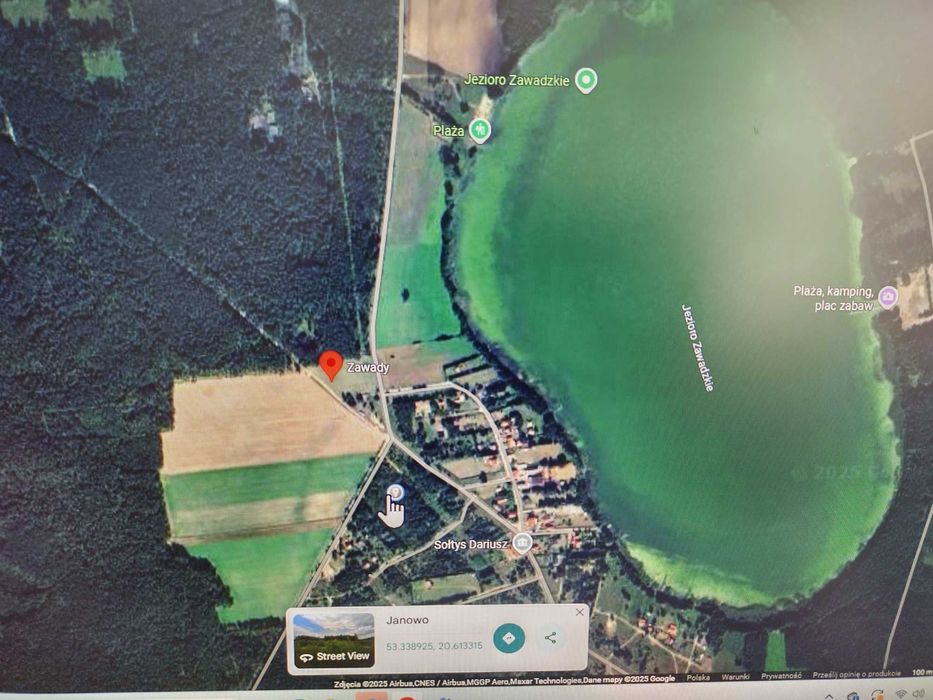 Działka budowlana 1500m2, Mazury,przy jeziorze