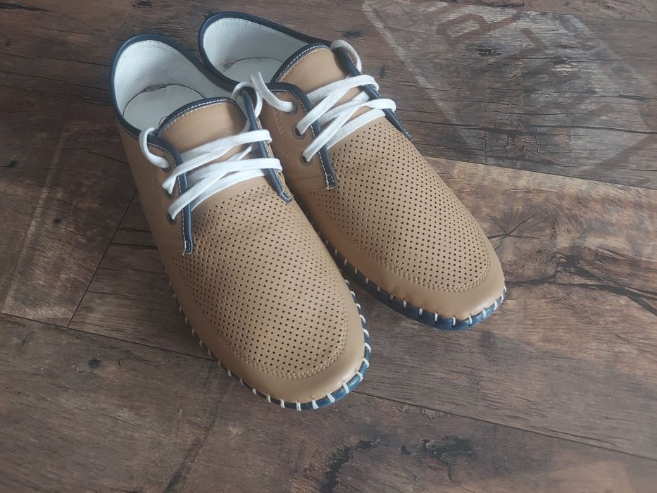 Mega Wyprzedaż Buty skórzane Lanqier 41