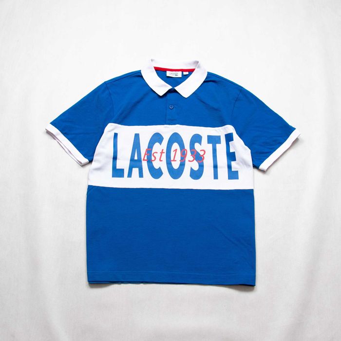 Lacoste big logo koszulka polo XL