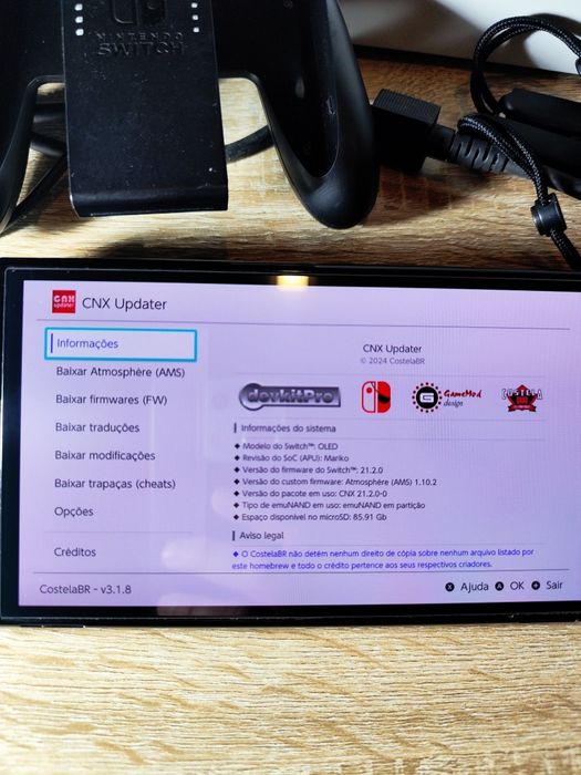 Nintendo Switch OLED Desbloqueada