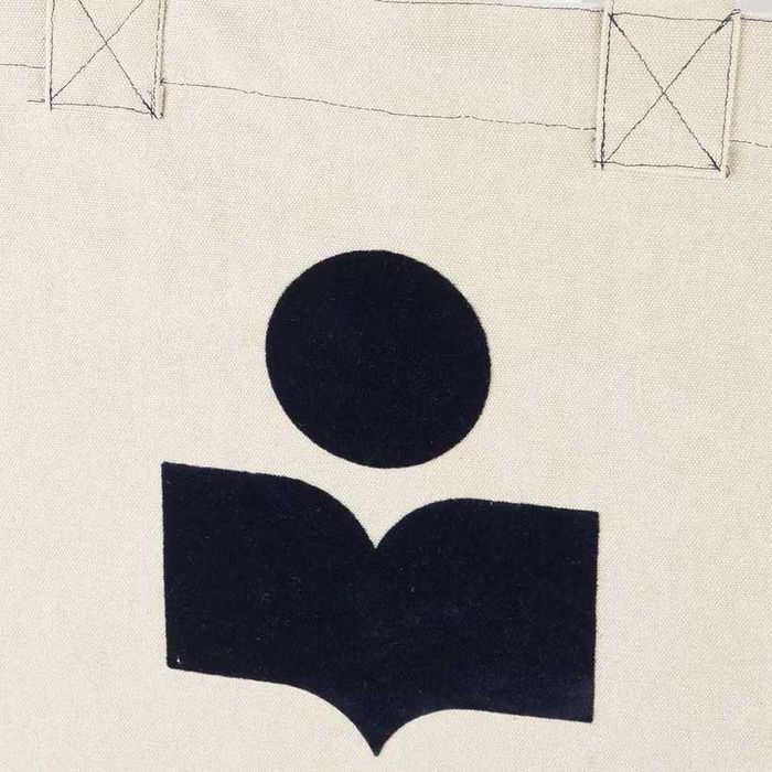 Сумка Isabel Marant Yenky Logo Canvas Tote Bag Light Grey