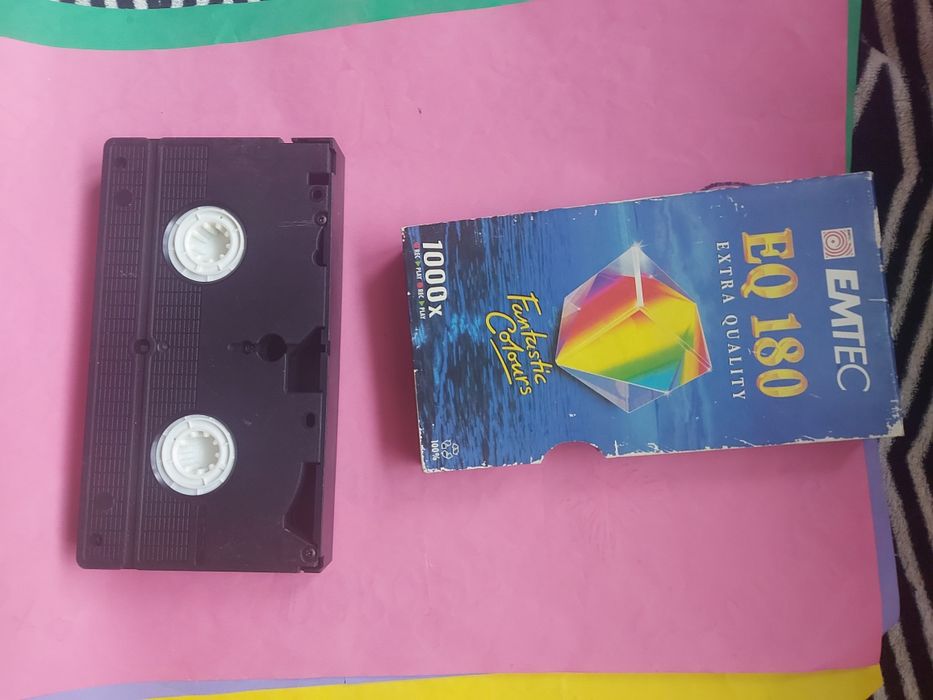Kaseta VIDEO stara różności 1990rok