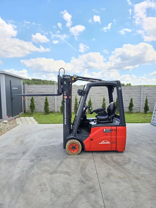 Wózek widłowy elektryczny Linde E14 UDT waga RAVAS widlak 48v sztaplarka 1400kg