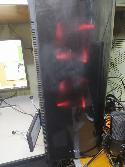 Пк робоча Станція  20ядер 40потоків ( Xeon e5 2680v2 (2шт.)/ram 64gb ddr3 ECC/БЖ Cobra power 800w модульний/Серверна плата Gigabyte Ga-7PESH2...)