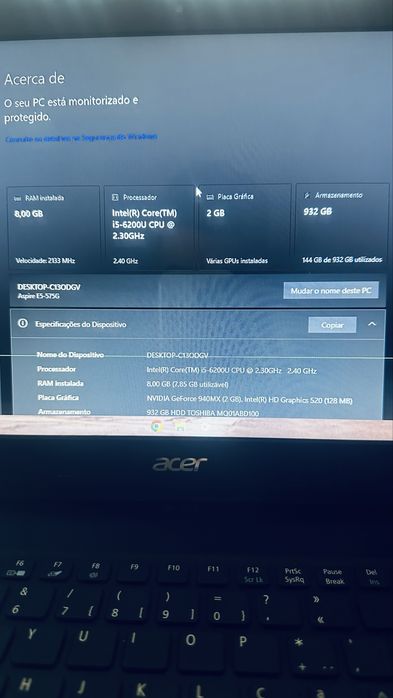 Vendo portátil Acer Aspire i5
