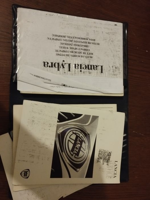 Manual proprietário Lancia lybra