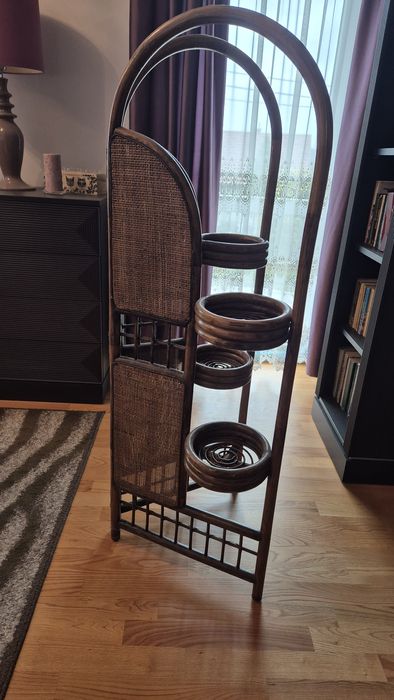 Kwietnik rattanowy parawan z rattanu