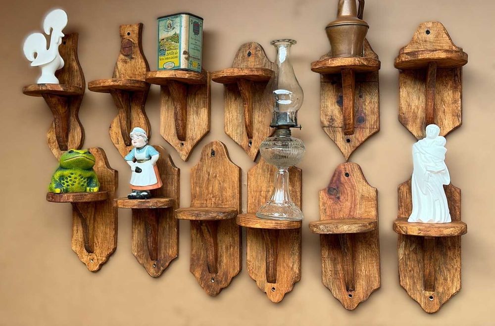 Peanhas rusticas artesanais em pinho, restam 12 unidades