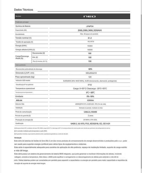 Batareis solar lithium