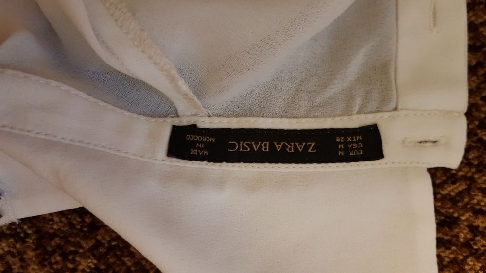 Biała bluzka ZARA r.M