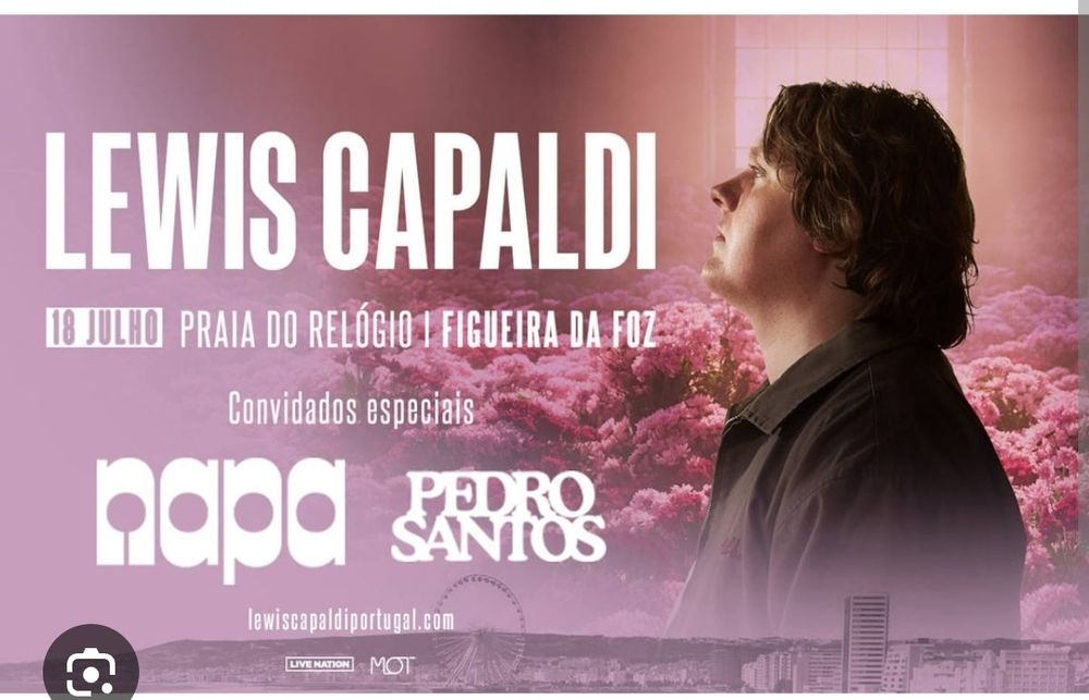 2 Bilhetes Lewis Capaldi