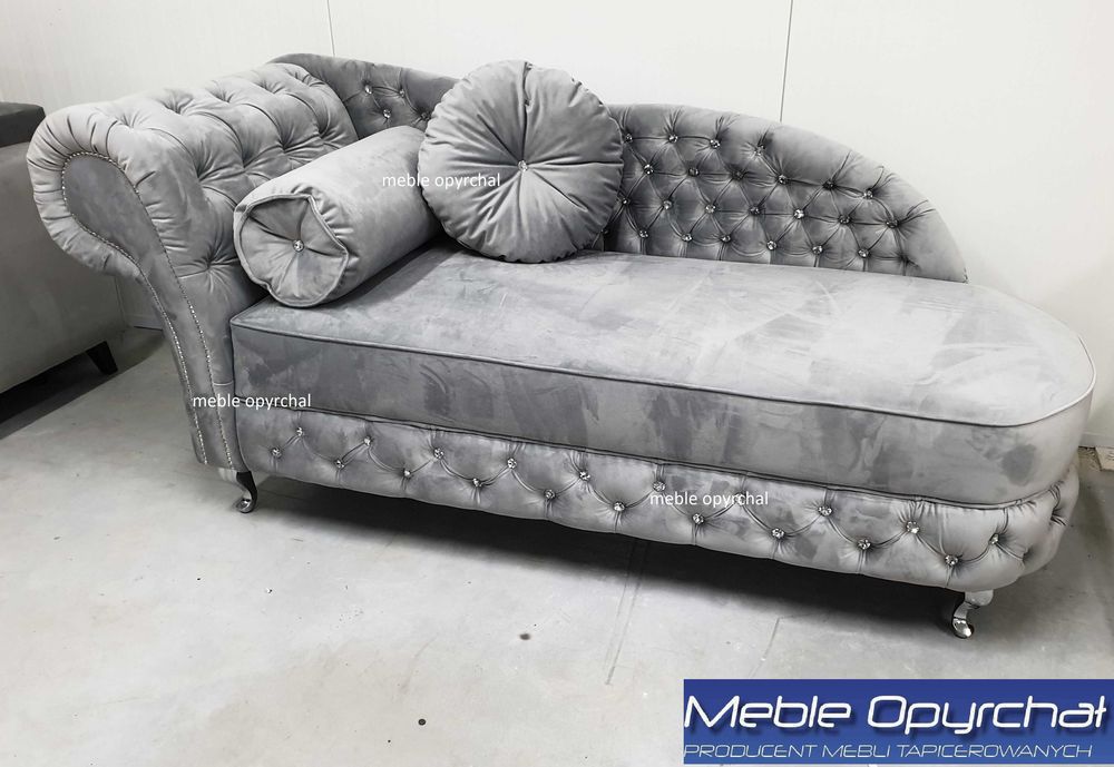 PRODUCENT!  leżanka szezlong glamour kryształki NR. H/1/L/P
