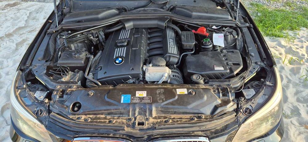 BMW e60 523i N53B25, 2007 rok LCI - uszkodzony silnik