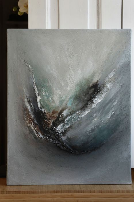 Quadro abstrato moderno decorativo 50x40 | Original abstract wall art
