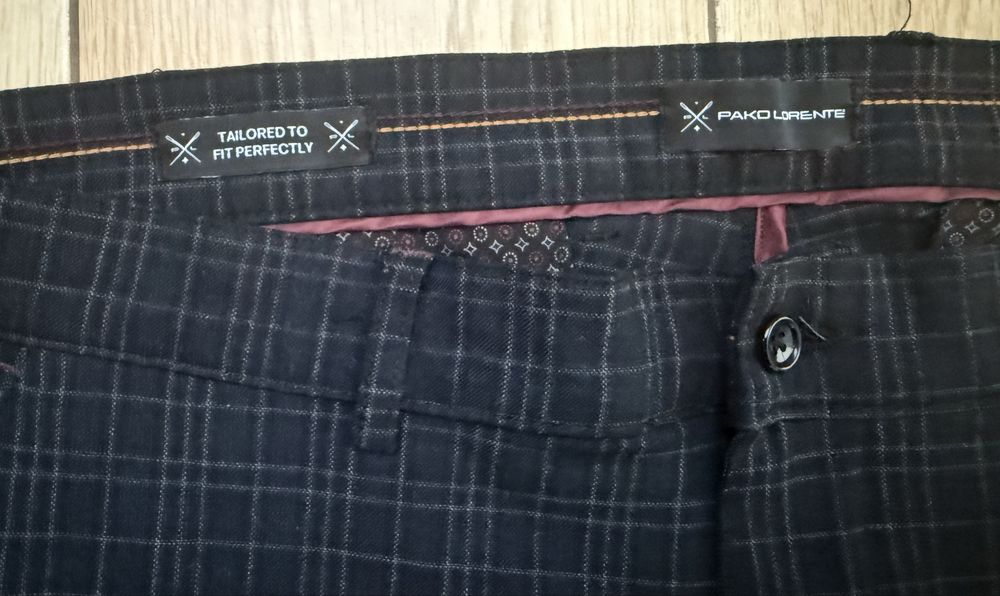 Spodnie w kratę Pako Lorente W36 L32