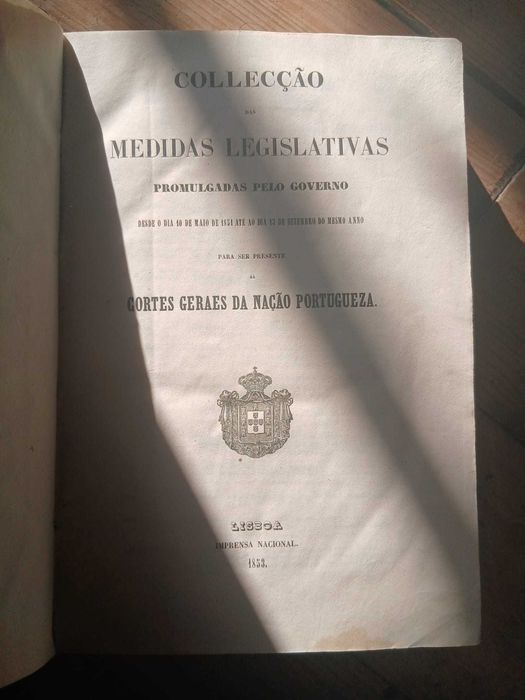 Coleção das Medidas Legislativas Promulgadas Pelo Governo (1853)