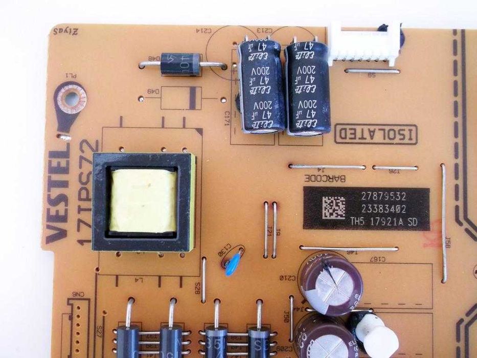 17ips72 fonte de alimentaçao tv led smart toshiba 65uf3d53db