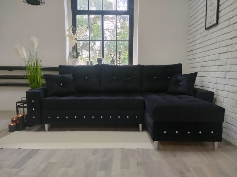 Narożnik w stylu Glamour  sprężyny