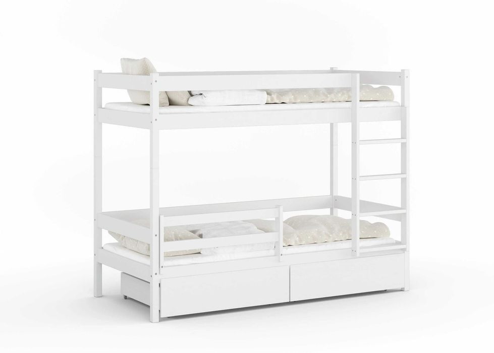 Klasyczne Łóżko Piętrowe Mino z Drabinką | Bezpieczny Montaż