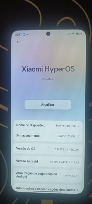 Redmi Note 12S 8~256 Gb Cam 108MP - Novo