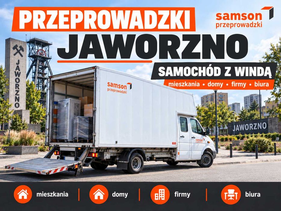 Przeprowadzki Jaworzno Śląsk | Samochód z windą | Transport mebli | Mieszkania domy firmy biura | Ekipa | Wynoszenie wnoszenie | Montaż